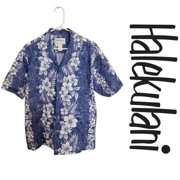 Halekulani Floral Hawaiian Button Down Shirt - Picture 7 of 7